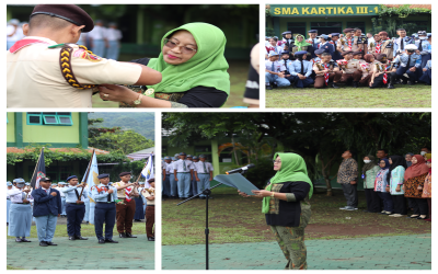 Serah Terima Jabatan (Sertijab) Pengurus Baru Organisasi Siswa SMA Kartika III-1 Banyubiru